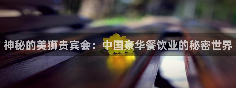 人生就是搏体育2：神秘的美狮贵宾会：中国豪华餐饮业的秘密世界